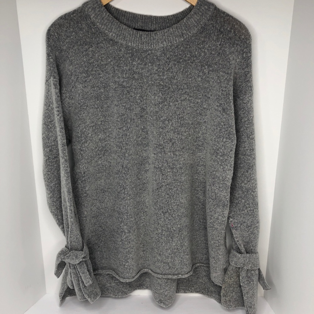 Miss Me Sweater With Tie Bell Sleeves Size Small